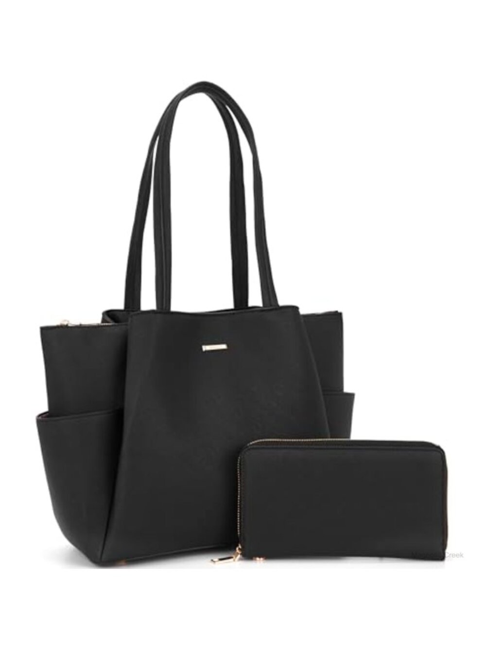 Women's Synthetic Leather Tote Purse Wallet Set Shoulder Bag RFID Satchel